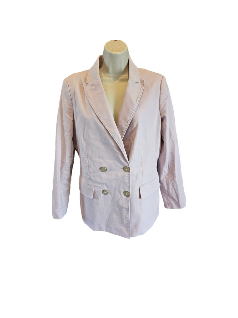 Donna Karan Light Lilac Stretch Blazer Size 12
